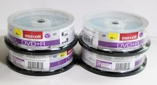 4 Packs DVD R Blank Discs-15 Maxell MaxData 4.7GB 16x Spindle, 15/Pk NEW