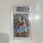 New Listing1995-96 Fleer Metal Larry Johnson #211 Authentic Auto BAS BGS Authentic