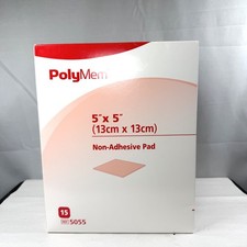 Polymem 5 X 5 Non-adhesive Reference 5055 Box Of 15 Pads Exp 2029
