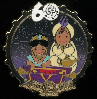 D23 Aladdin Jasmine Small World 60th Anniversary 2026 Mystery Disney Pin