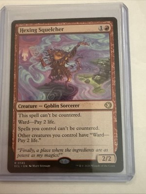 Magic: The Gathering Hexing Squelcher ECL-0145 Creature Goblin Sorcerer Red