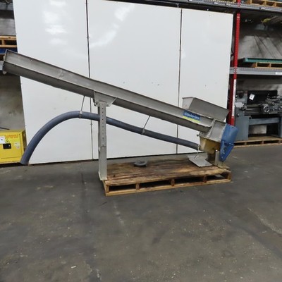 Enviro-Care Screw Conveyor Trough Frame Only Stainless Steel 5'' x 127''