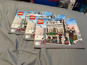 LEGO PARISIAN RESTAURANT Creator Expert 10243 #1 2 & 3 . Instructions only