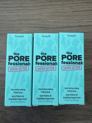 Lot of 3 Benefit The POREfessional: Super Setter Setting Spray - Travel Size
