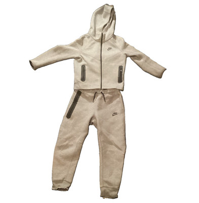 Nike Tech Boys Gray Fleece Zip Hoodie & Jogger Pants 2-Piece Set Size M