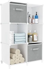 HOMIDEC Cube Storage Organizer Shelf torage 38x38x12'', White 