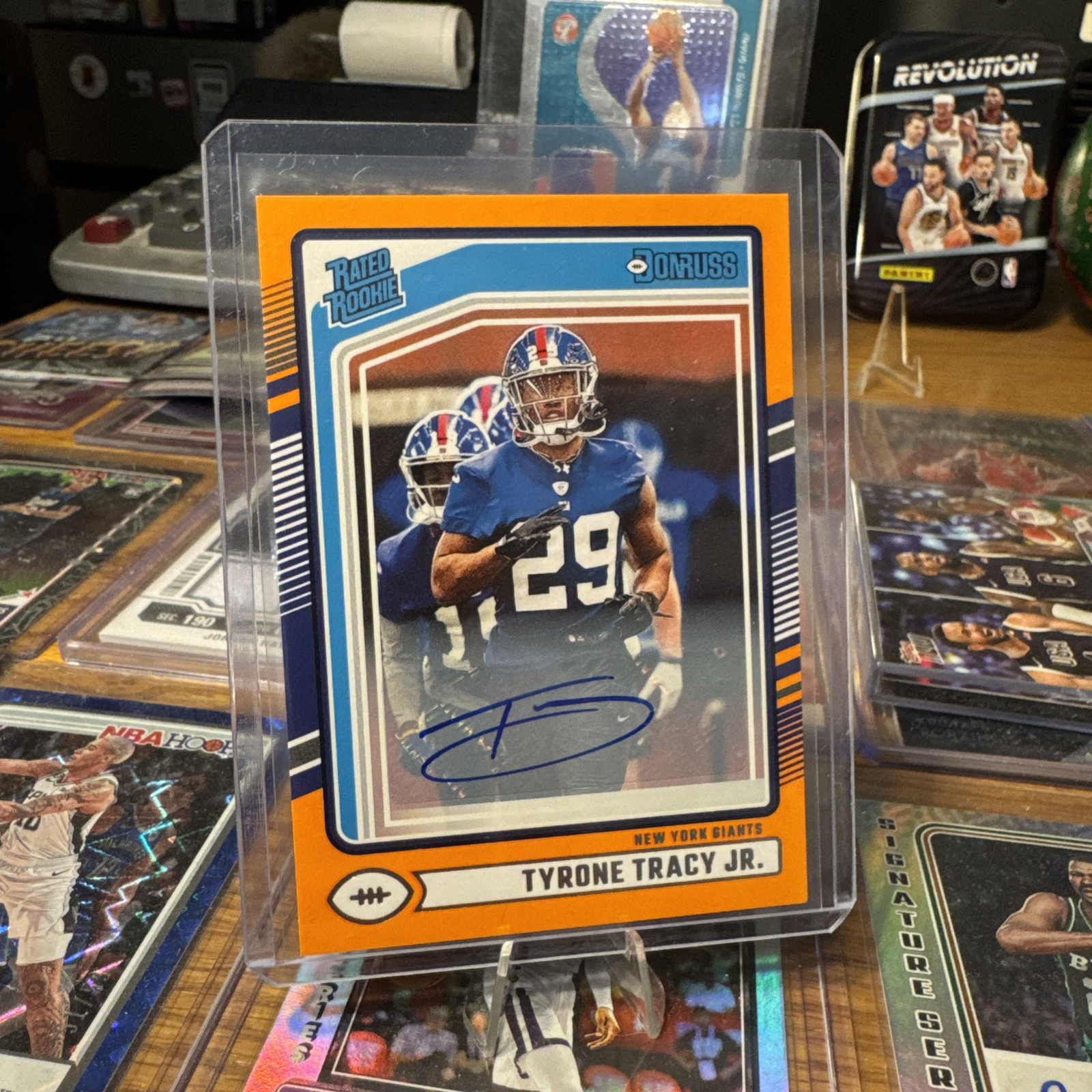 2024 Panini Donruss - Rated Rookie Orange Autographs #364 Tyrone Tracy Jr.