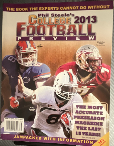 Phil Steele's College Football Preview July 2013 Illustrated Annual Issue FSU