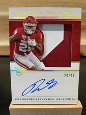 Rhamondre Stevenson 2021 National Treasures Collegiate RPA  SSP 20/25 Two Color 