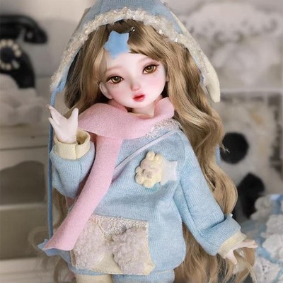 Bare Doll1/6 BJD Doll Face Makeup Resin Adorable Kawaii Winter Little Girl Gift
