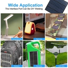 3 Watts Solar Panel 18.6 Percent High-Efficiency Polysilicon Power Charger QDKI