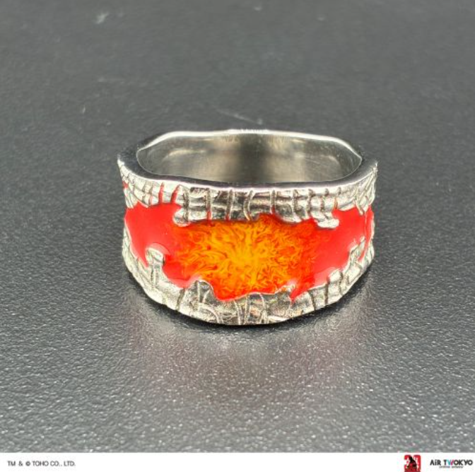 指輪・リング togo old button ring Godzilla vs. Destoroyah 30th Anniversary Silver Ring Size 19 TOHO