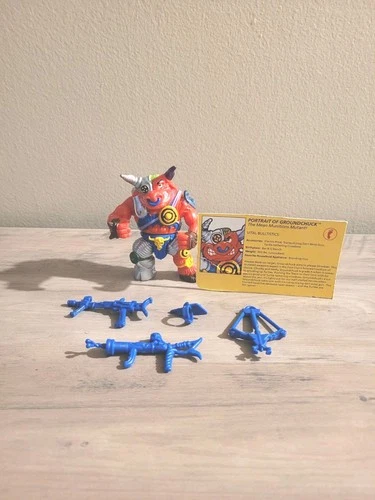 VTG Groundchuck Figure Complete Teenage Mutant Ninja Turtles 1991 Playmates