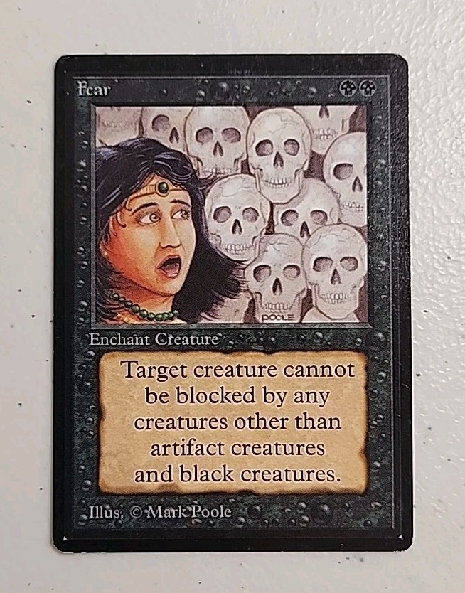 Fear Limited Edition - Beta Edition Regular MTG