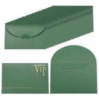 GeschenkkartenumschläGe 11X7,5Cm 24 StüCk Glitzerpapier GrüN