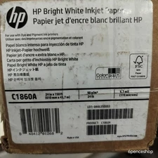 Sealed in OB-HP C1860A Bright White Inkjet Paper 24" x 150'