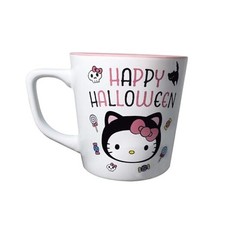 Sanrio Hello Kitty Halloween Ceramic Mug, 17.5 Hello Kitty Halloween Black Cat