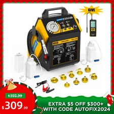 AUTOOL Electric Brake Fluid Bleeder Machine Kit Vacuum Pressure Bleeder Exchange