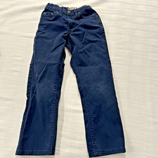 Levi's 511 Slim Boys Jeans Blue Adjustable Waist Size 6 REG Dark Denim
