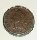 JB RFM 82610 Indian Head Cent 1907 Good Condition