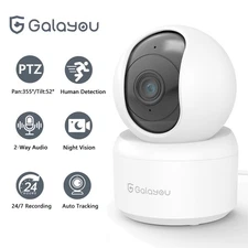 Galayou 2K Indoor Camera Home Security Cameras Motion Detection 24/7 Recording
