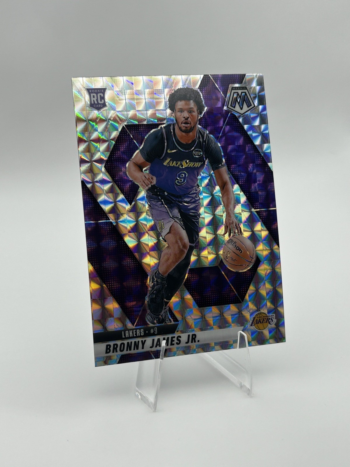 2024-25 Panini Mosaic Basketball Silver Mosaic Bronny James Jr RC #214