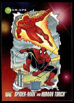 1992 Impel Marvel Trading Cards Spider-Man and Human Torch Team-Ups #71