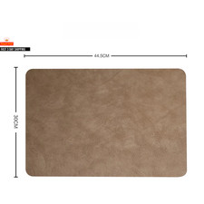 1/4/6Pcs Home Kitchen Heat Resistant Leather Placemats Cafe Bar Cleaning Wipeabl