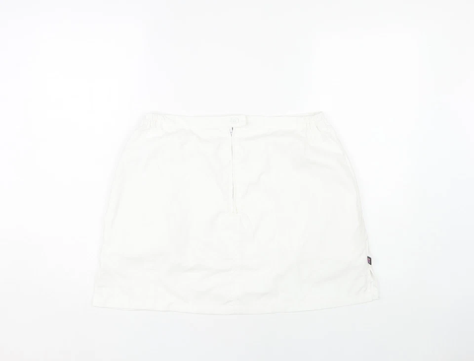 K-Swiss Women's White Skirt, Size 12, Polyester Blend - Image 2 of 4