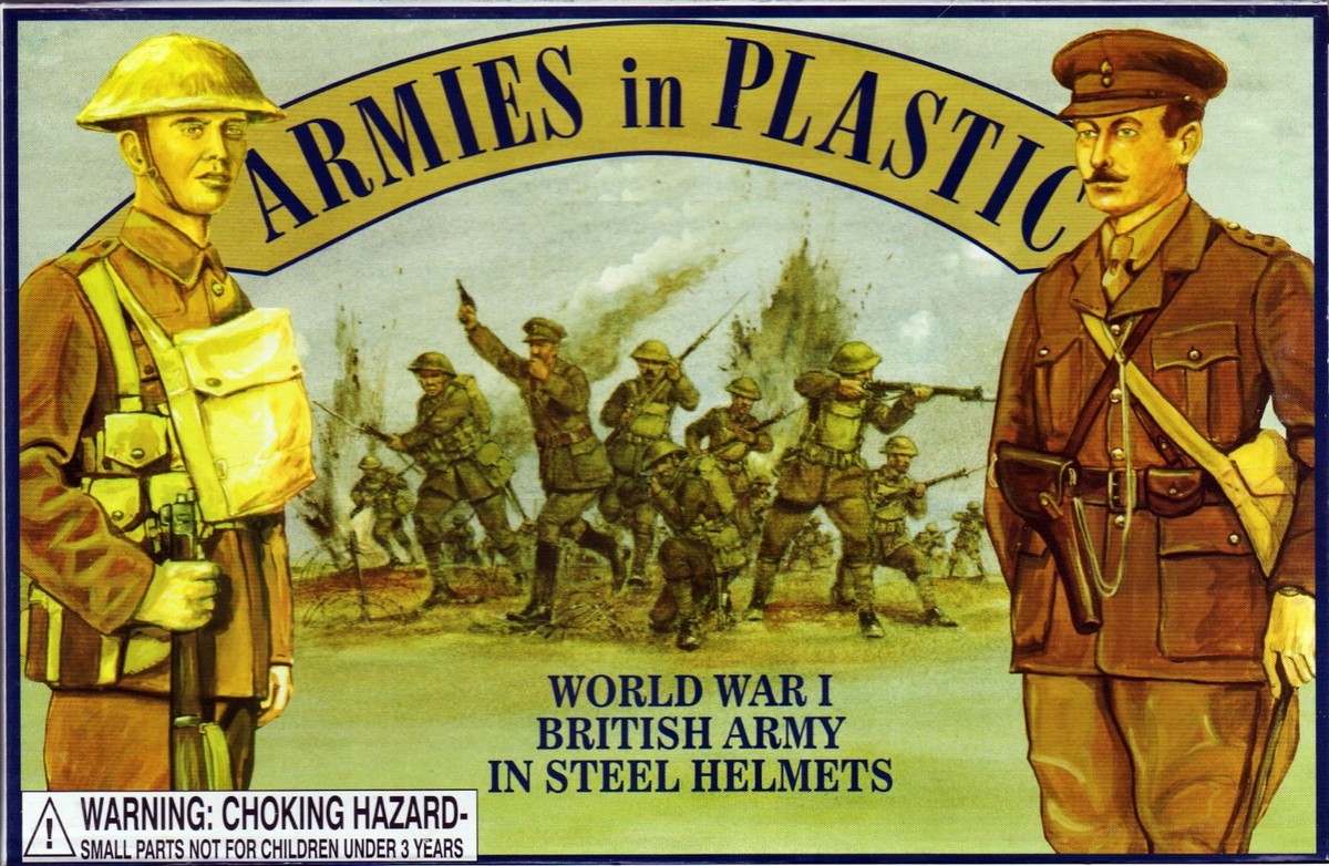 Armies in Plastic 5406 1 32 WWI British Army in Steel for sale