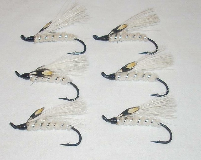 Lot 6 Custom Angler Size 2 Alaska Mary Ann Fly Fishing Wet Flies for