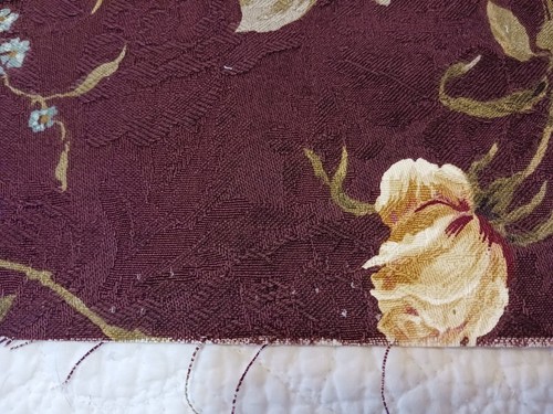 Express Stock 4 Fabric Samples Dark Moody Florals Cotton & Twill Aubergine 12x16 - Picture 3 of 13