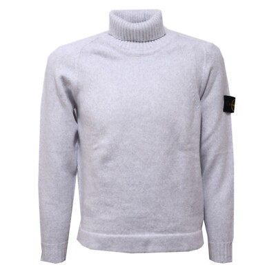 4807AC dolcevita bimbo boy STONE ISLAND JUNIOR light grey sweater