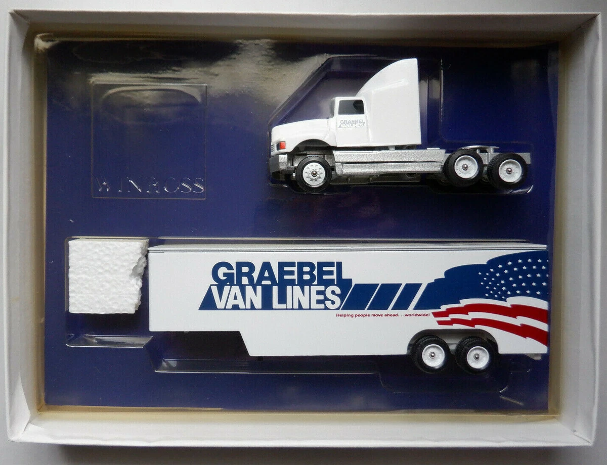 Graebel Van Lines Winross Diecast Truck Trailer 1 64 042220DBT