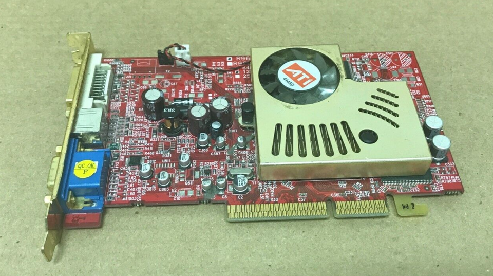 ATI Radeon 9550 256MB DDR 128-Bit VGA /DVI/TV OUTPUT AGP 8x/4x Video ...