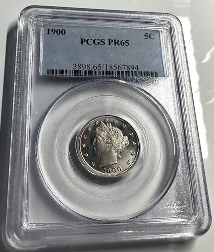 1900 Liberty V Nickel PCGS PR-65 Stunning High Grade Strike - Picture 6 of 9