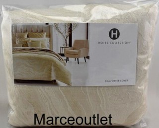 Hotel Collection Moonstone FULL / QUEEN Duvet Cover Ivory