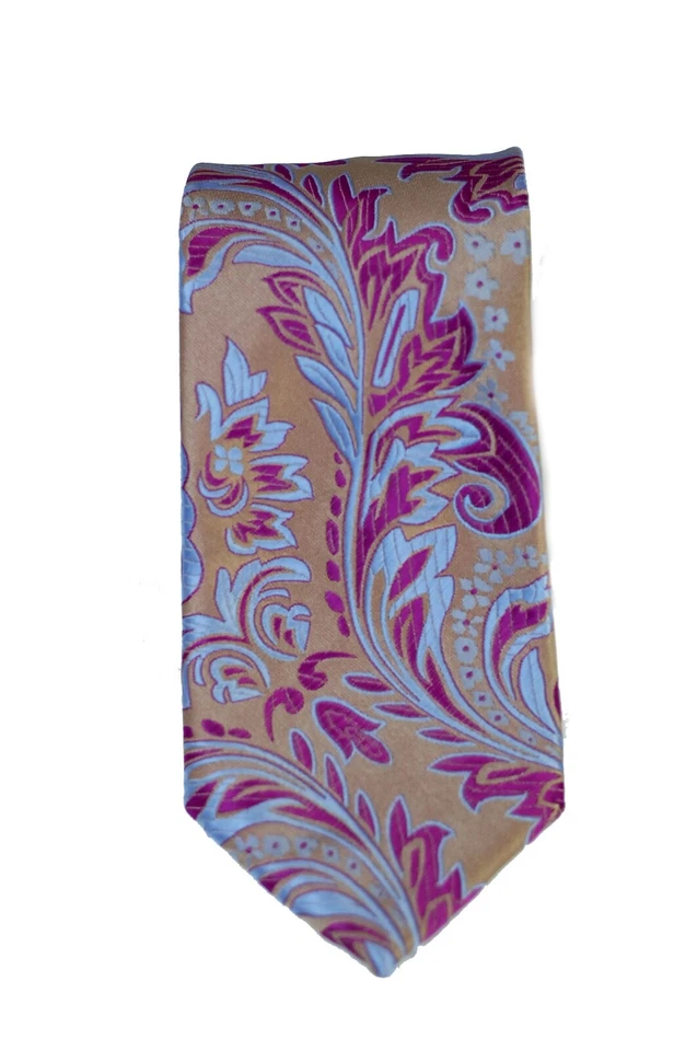 Corbata Lord R Colton Masterworks - Corbata Sanliurfa Toscana Oro Floral Seda - Nueva Foto 3 de 4