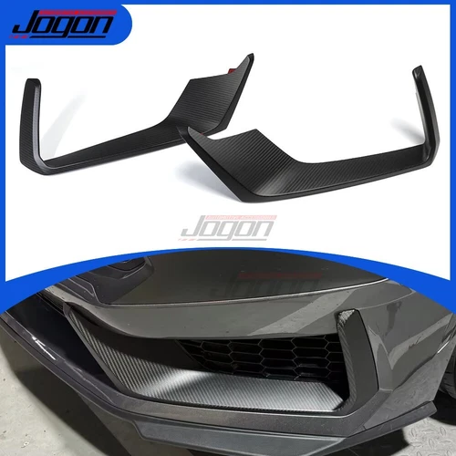 Matte Carbon Front Fog Light Cover Eyebrow Trim For Ford Mustang Dark Horse 24+