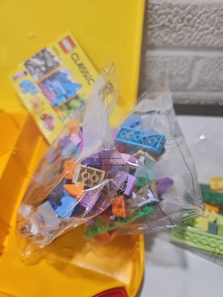 乐高积木带整理存储手提箱黄色原装乐高旅行起动器 — 第 4/4 张图片