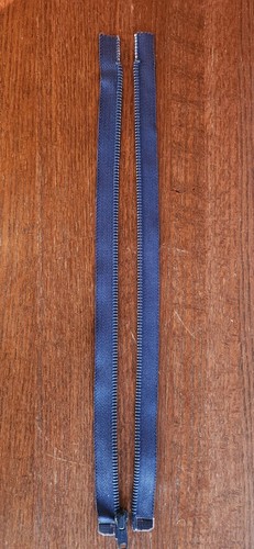 Lot Of 20 Vintage TALON Separating 14" Navy Blue (19) 1 Gray 15" Jacket Zippers - Picture 4 of 6