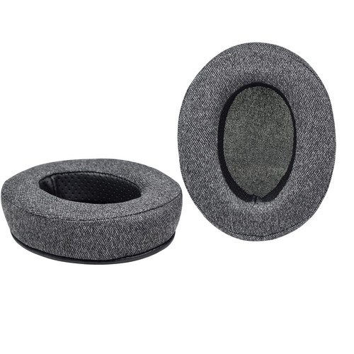 Ear Pads Replacement Linen Gray Durable Compatible Audio Technica Headphone New - Picture 2 of 7