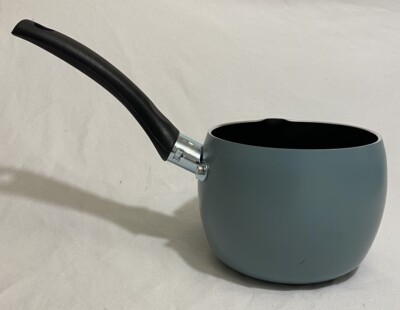 RAVELLI Italia Made Pot  1/2 Nonstick Milk Warmer Green Bialetti 5 in NEW