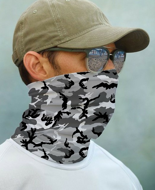 SUN GAITER Mask UPF 50+ UV Protecter Camouflage Camo Boat Fishing Face