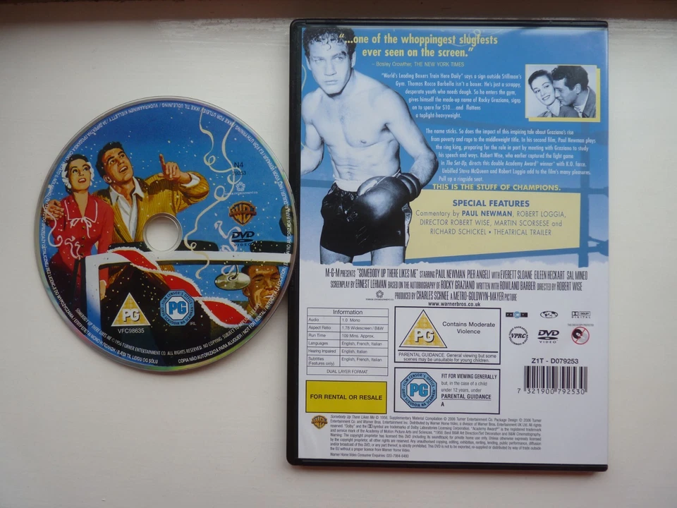 Somebody Up There Likes Me 1956 (DVD, 2006) Paul Newman, Pier Angeli - Image 2 of 2