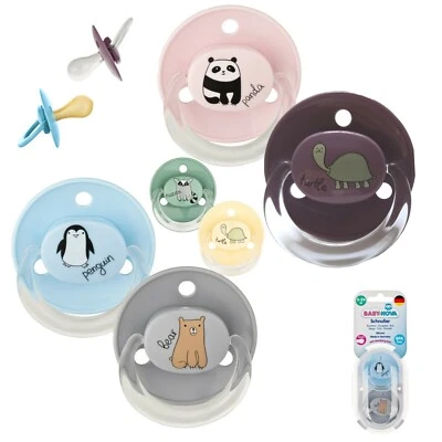 2 Stück Baby Nova Schnuller Beruhigungssauger Latex - Silikon Runde Kirsch Form