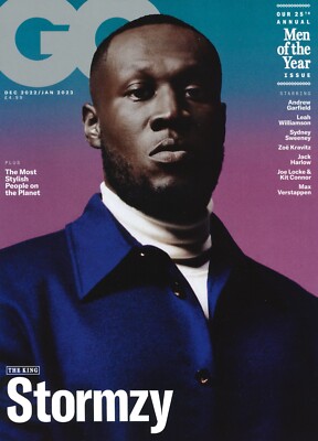 UK GQ Magazine; Stormzy, Leah Williamson, Andy Garfield, Syd Sweeney, Jan 2023