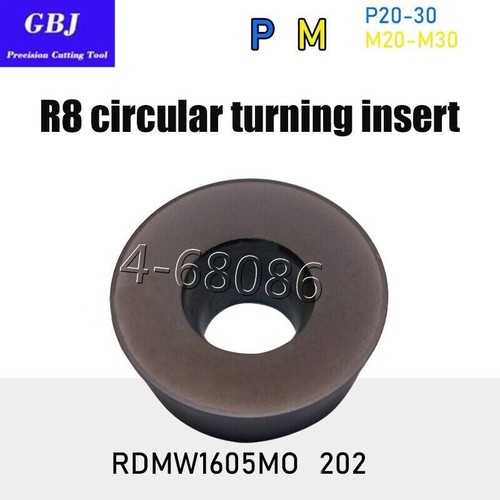 RDMW1605MO 202 R8 Fresado Inserción de Copia Nariz Redonda Girando RDMW1605M0 - Imagen 2 de 2