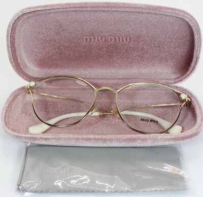 ラオラクルミューミューネッグ Miu Miu VMU09X Oval Glasses | Fashion Eyewear US