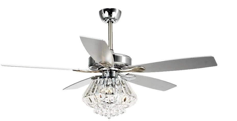 Ventiladores de techo de luz de cristal